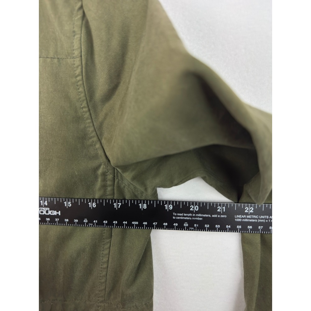 JCP Utility Jacket Womens Small Olive Green Military Field Coat Grunge Punk - Picture 9 of 13